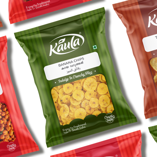 kaula snacks packaging